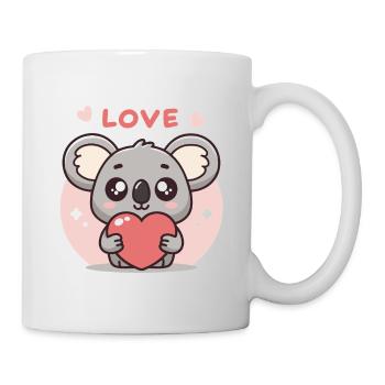 Koala Cœur Amoureux - Mug blanc - blanc - Droite
