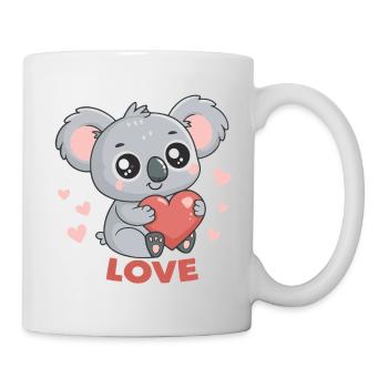Koala Coeur Amoureux - Mug blanc - blanc - Droite