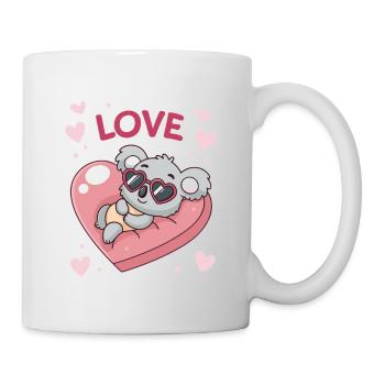 Koalaherz und süße Liebe - Tasse - Weiß - Rechts