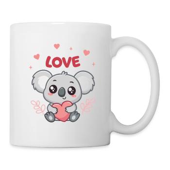 Koala Coeur Love Doux - Mug blanc - blanc - Droite