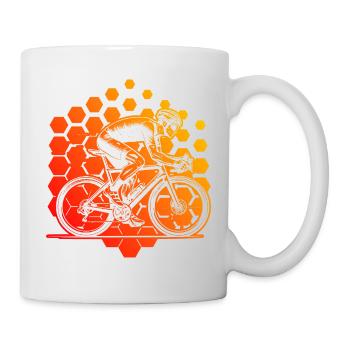 Graphique vélo de route pour vélo de route - Mug blanc - blanc - Droite