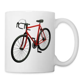 Vélo de route rétro - Mug blanc - blanc - Droite