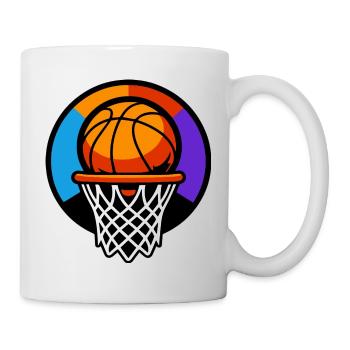 Basketball Hoop Ball Icon Graphic - Mug - white - Right