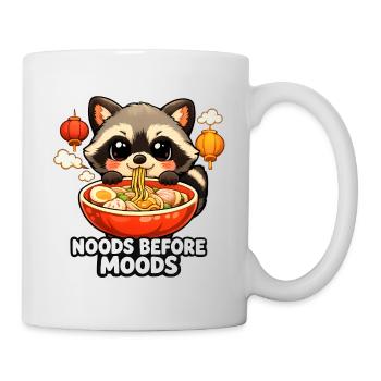 Ramen Noods Before Moods Waschbär - Tasse - Weiß - Rechts