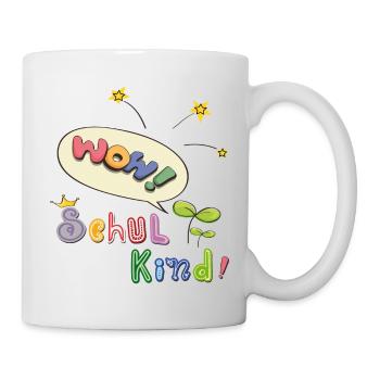 Wow  Schulkind - Tasse - Weiß - Rechts