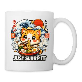 Kawaii Cat I Need Ramen - Mug - white - Right