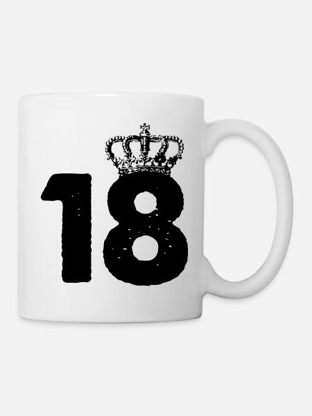 18 Krone - Tasse - Weiß