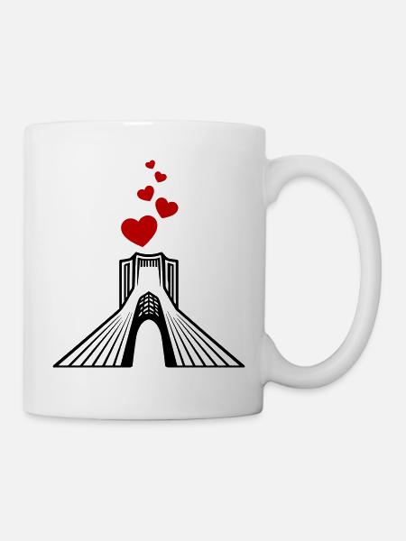 Azadi Iran Liebe - Tasse - Weiß