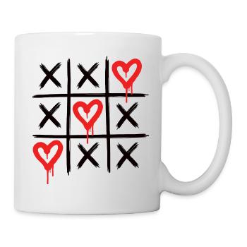 Graffiti Hearts – Dripping Love Street Art - Mug - white - Right