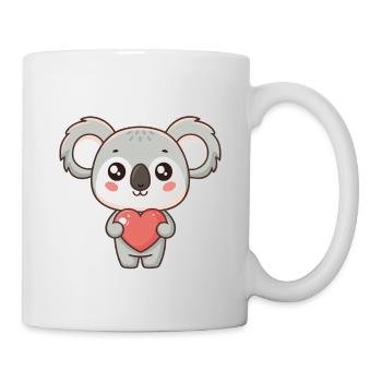 Koala Coeur Doux - Mug blanc - blanc - Droite