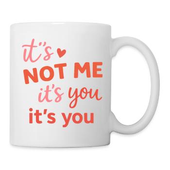 Citation drôle de rupture : Ce n’est pas moi, c’est toi - Mug blanc - blanc - Droite