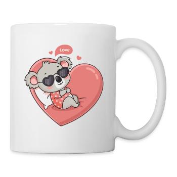 Koala Coeur Love Lounge - Mug blanc - blanc - Droite
