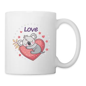 Koala Coeur Love Doux - Mug blanc - blanc - Droite