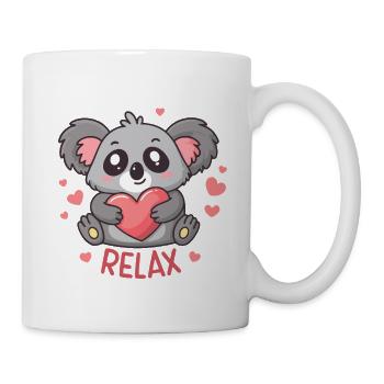 Koala Coeur Relax – Süße Zärtlichkeit - Tasse - Weiß - Rechts