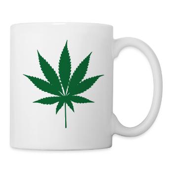 Cannabis – Weed – Legalisierung - Tasse - Weiß - Rechts