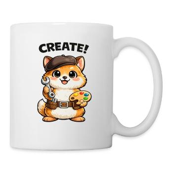 Atelier créatif Kitten Artist - Mug blanc - blanc - Droite