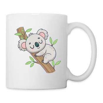 Koala Endormi sur Branche - Mug blanc - blanc - Droite