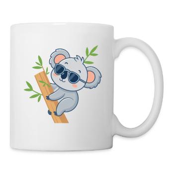 Koala auf Casual Bambus - Tasse - Weiß - Rechts
