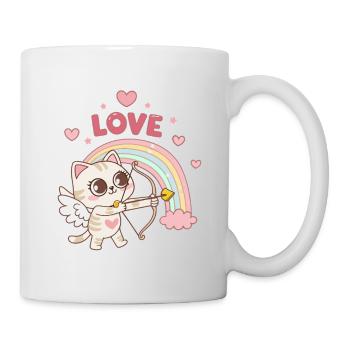 Chat céleste arcenciel amour - Mug blanc - blanc - Droite