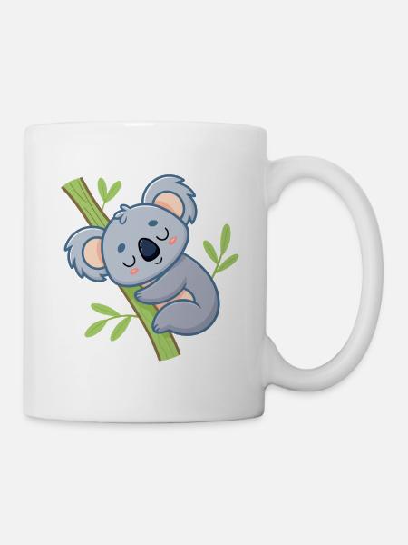 Weiche Ast-Schläfer-Koala - Tasse - Weiß