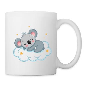 Koala rêveur sur nuage étoilé - Mug blanc - blanc - Droite