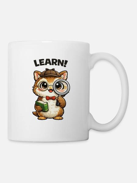 Lernkätzchen Detektiv - Tasse - Weiß