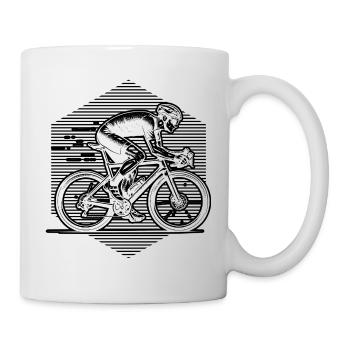Puristisches Roadbike Thema - Tasse - Weiß - Rechts
