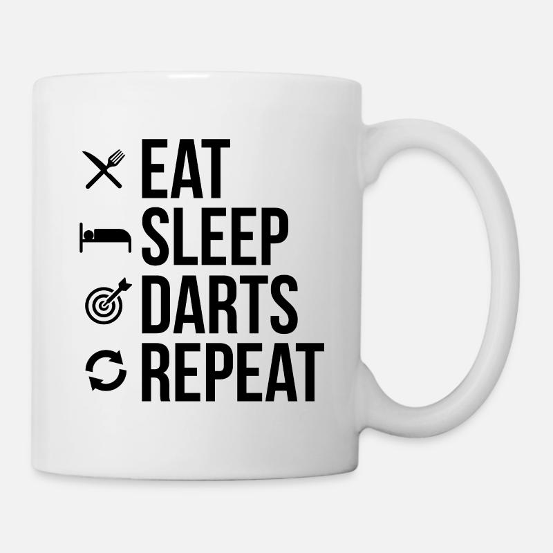 Eat_Sleep_Darts_Repeat - Mug - white