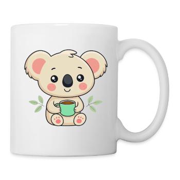 Koala Café Doux - Mug blanc - blanc - Droite