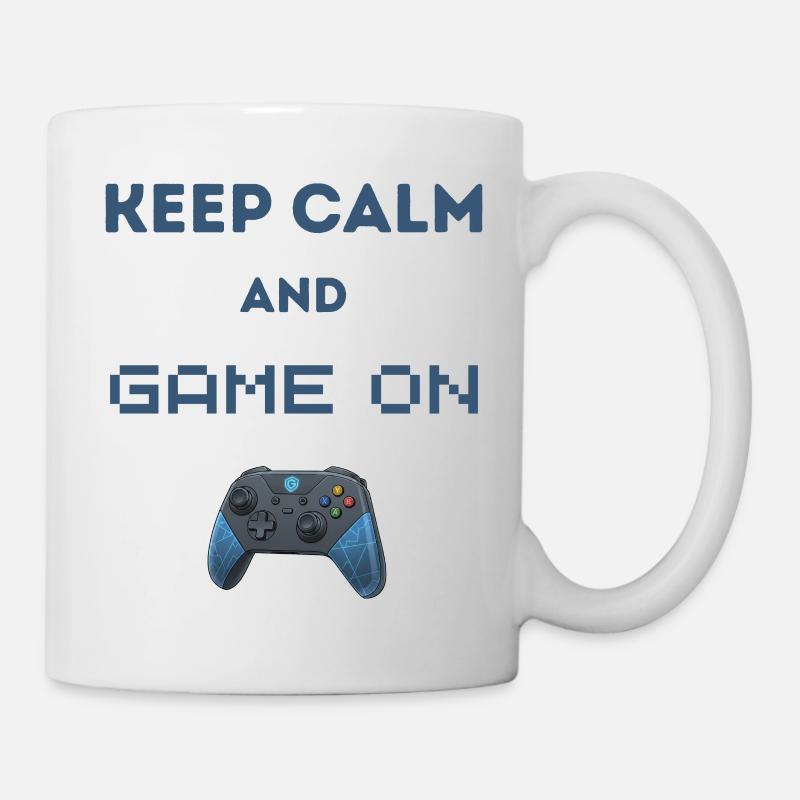 Keep Calm And Game On - Tasse - Weiß