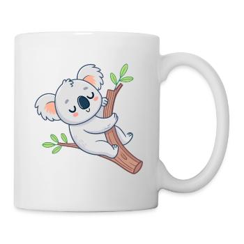 Dreamy Koala auf Cheerful Branch - Tasse - Weiß - Rechts