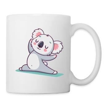 Koala Yoga pastel zen - Mug - white - Right