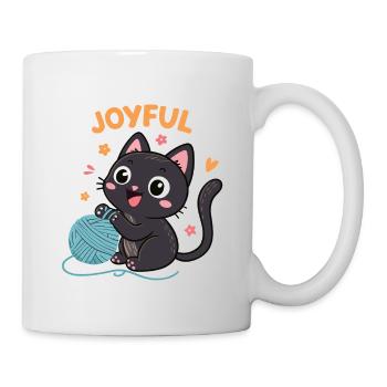 Joyful Kitten and Pelota - Mug - white - Right