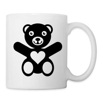 Bear Heart Love - Mug - white - Right