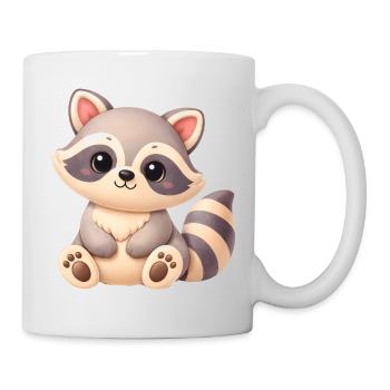 Cute raccoon in marzipan look - Mug - white - Right