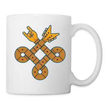 Celtic Knot Guitar Emblem - Mug - white - Right