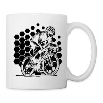 Roadbike artwork for your outfit - Mug - white - Right