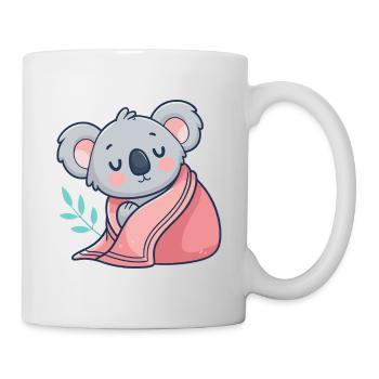 Koala with pink plaid - Mug - white - Right