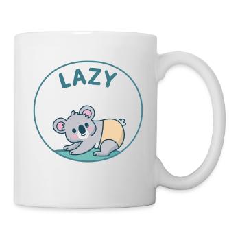 Kawaii-Pastell-Faultier-Koala - Tasse - Weiß - Rechts