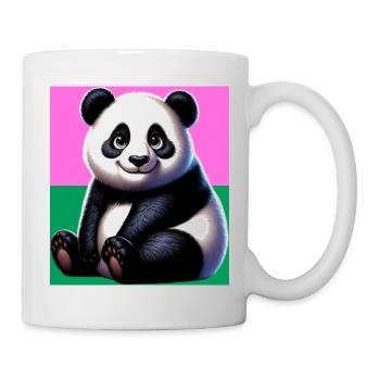 Panda - Tasse - Weiß - Rechts