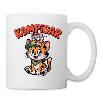 Freunde und Freunde für immer – Süße Katze und Maus - Tasse - Weiß - Rechts