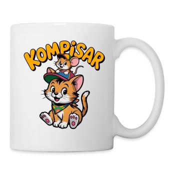 Freunde und Freunde für immer – Süße Katze und Maus - Tasse - Weiß - Rechts