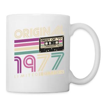 Cadeau d’anniversaire Born Vintage 1977 - Mug blanc - blanc - Droite