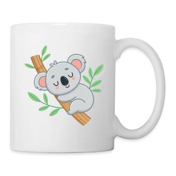 Dreamy Koala on Tropical Branch - Mug - white - Right