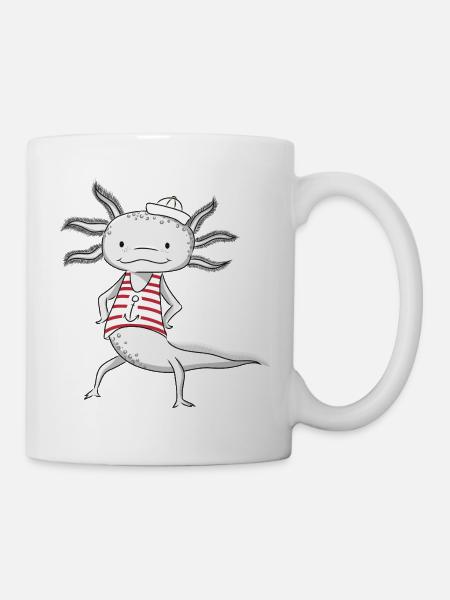 Axolotl Sailor - Mug - white