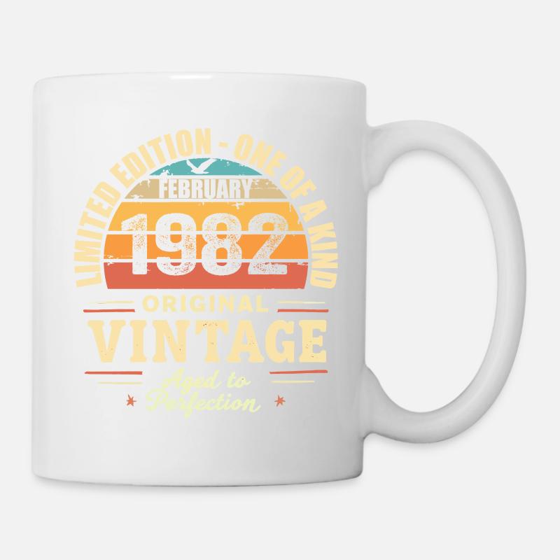 February 1982 Birthday Gift February 1982 - Mug - white