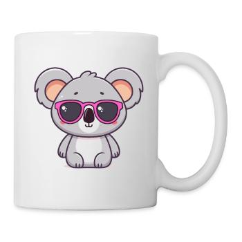 Koala Funk Pink Brille - Tasse - Weiß - Rechts