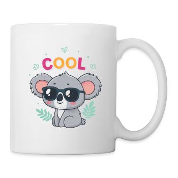 Koala Cool in Gläsern und Pastell - Tasse - Weiß - Rechts