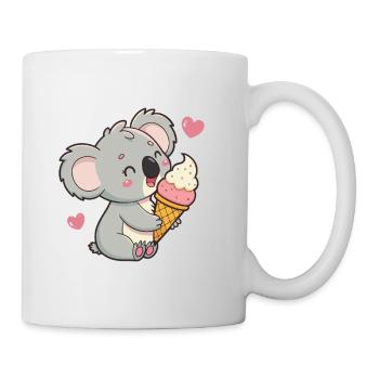 Koala gourmand et crème glacée pastel - Mug - white - Right