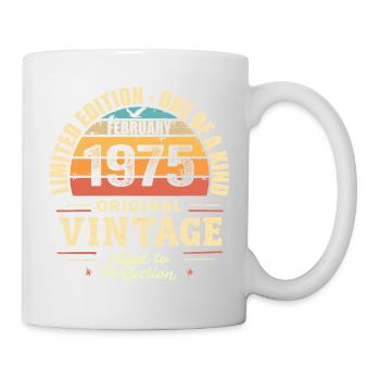 February 1975 Birthday Gift February 1975 - Mug - white - Right